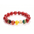 Tải hình ảnh vào trình xem Thư viện, Five Wealth Gods Prosperity Bracelet – Black & Red Agate