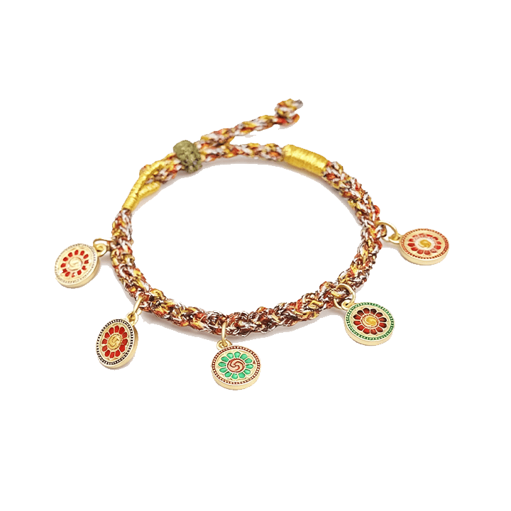 Tibetan Five-Deity Fortune Bracelet