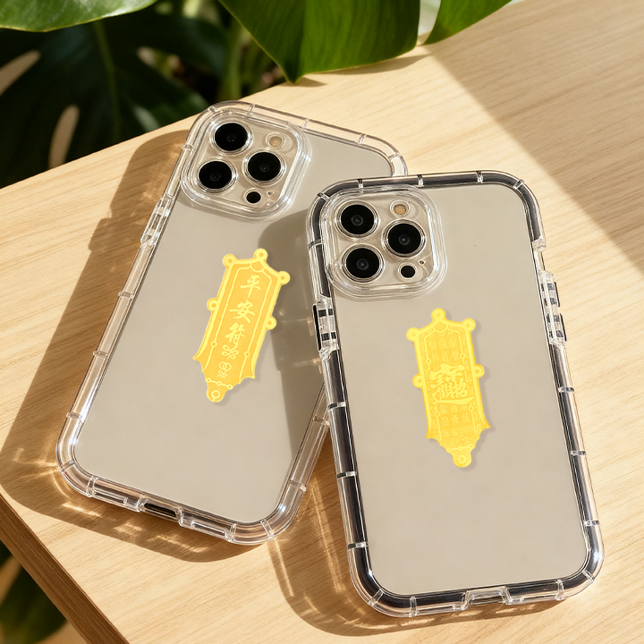 Gold Foil Amulet Sticker for Wealth, Protection & Good Luck