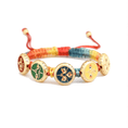 Tải hình ảnh vào trình xem Thư viện, Five Jambhalas Tibetan Prosperity Woven Bracelet
