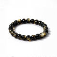 Tải hình ảnh vào trình xem Thư viện, Acalā Vidyārāja Courage & Protection Golden Obsidian Bracelet
