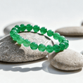 Tải hình ảnh vào trình xem Thư viện, Manjushri Wisdom & Clarity Green Agate Bracelet
